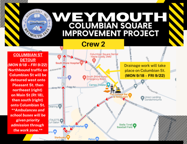 Columbian St. Detour; September 18-22, 2023