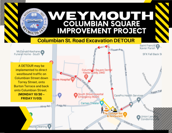 Columbian St. Full Depth Road Construction DETOUR