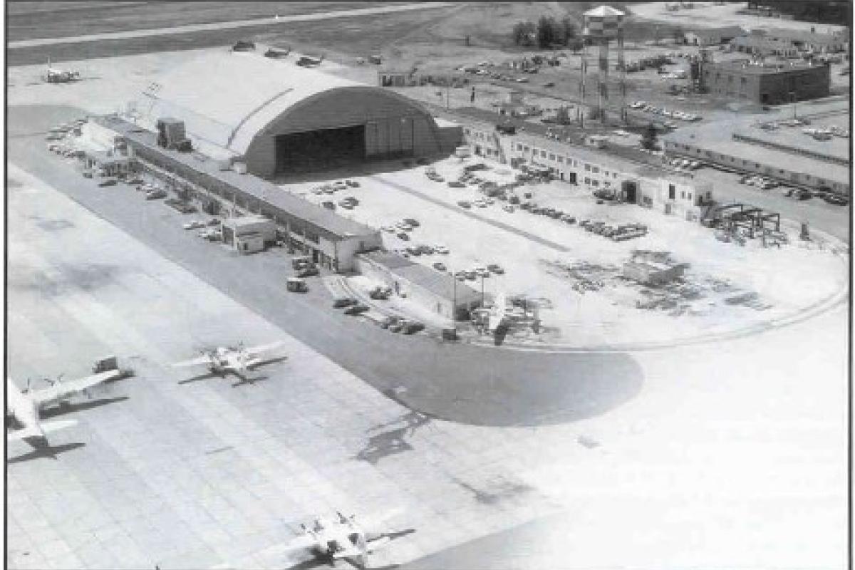 Aerial Photograph of New Hangar - South Weymouth Naval Air Base