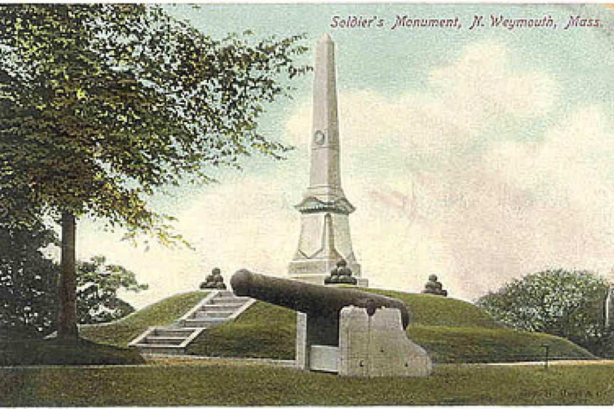 Soldiers Monument - North Weymouth, Massachusetts Image provided by: Jodi Purdy-Quinlan, Vice Chairman of the Weymouth Historical Commission
