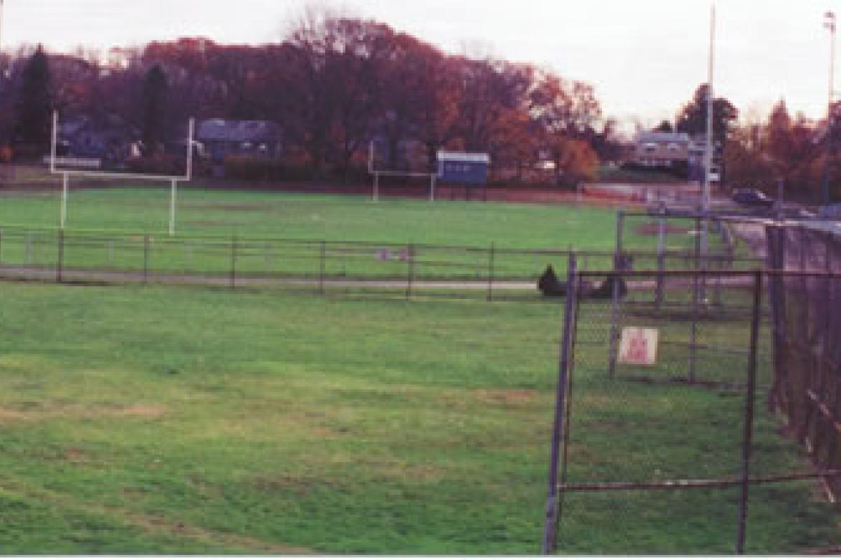 Photo of Legion Field view from Middle Street side (2001).