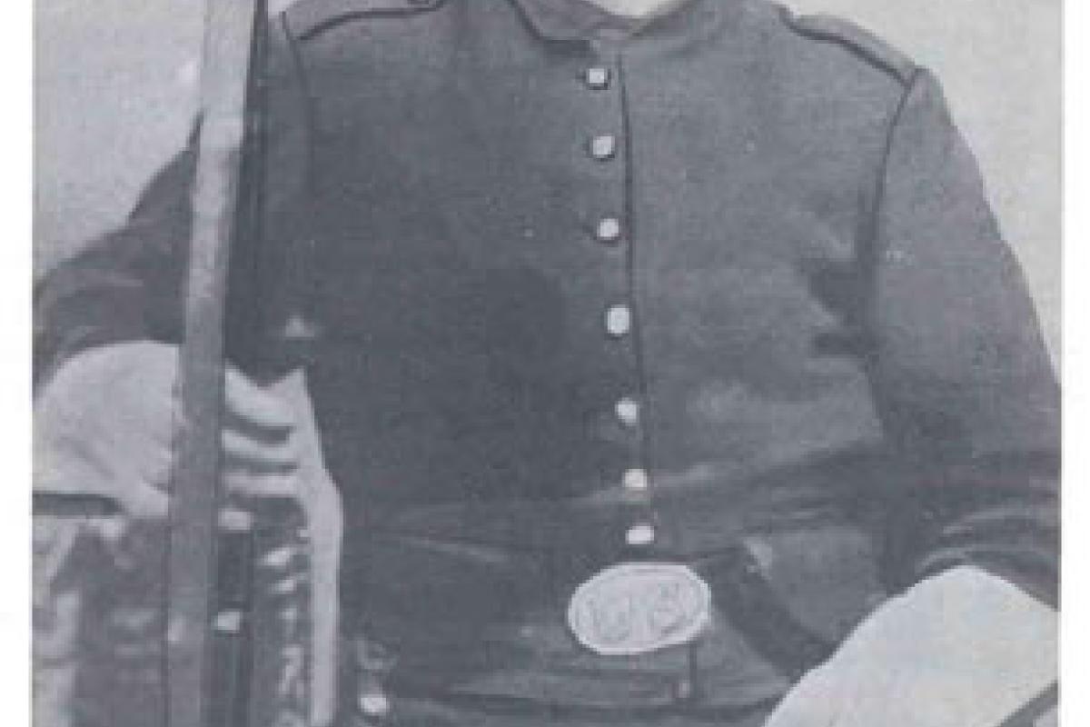 John Slattery, 18, Company “H”, 12th Regiment Infantry, Massachusetts Volunteers. The first South Weymouth boy killed during the Civil War. Image provided by: Jodi Purdy-Quinlan, Vice Chairman of the Weymouth Historical Commission