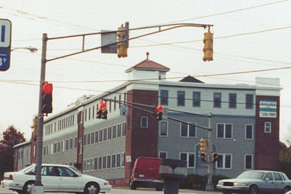 Recent photo of The Stetson Shoe Company Building. The factory building has been converted to office space. Location is on Route 18 south of Route 3. Photo By Barry Wood