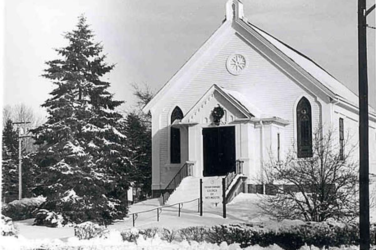 Unitarian Church in Bicknell Square. Image provided by: Jodi Purdy-Quinlan, Vice Chairman of the Weymouth Historical Commission