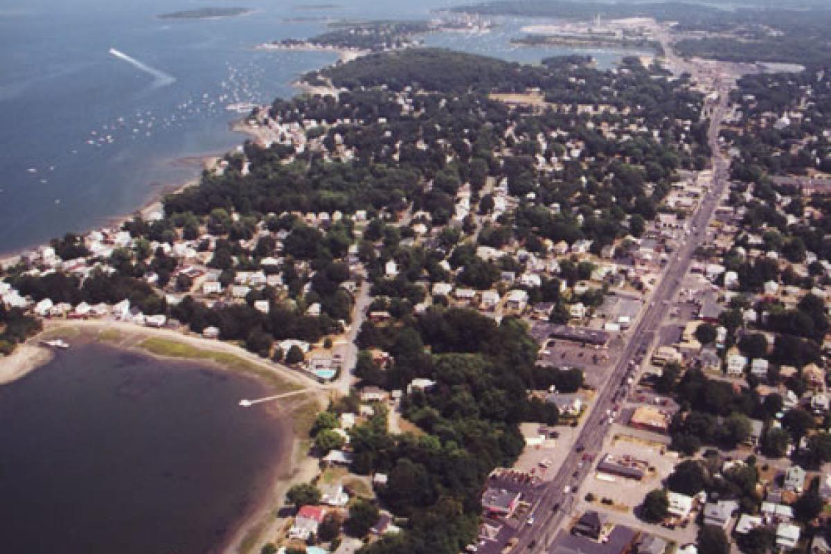 Route 3A (view towards Hingham) Aerial 2002.