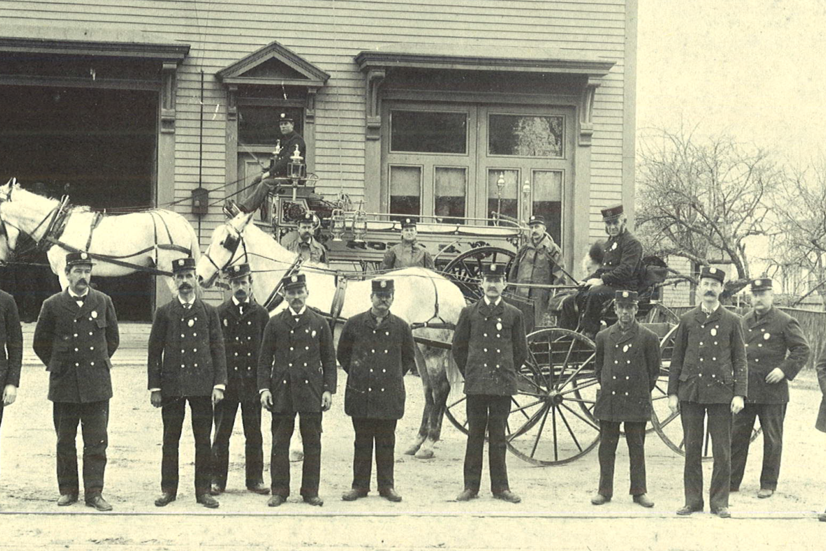 Fire Hose Company #5 (1900).  Source: Weymouth 350 Anniversary Booklet 