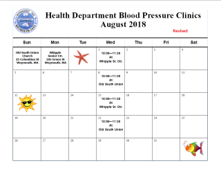 Health Department Blood Pressure Clinic @ Whipple Senior Center
