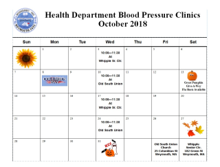 Health Dept. Blood Pressure Clinic at Old South Union Church