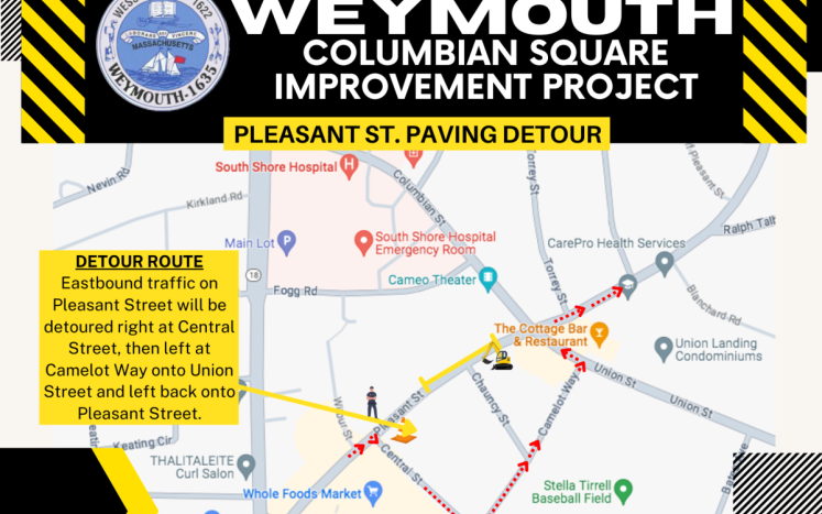 Pleasant Street Roadway Paving Scheduled for Thursday, October 26, 2023